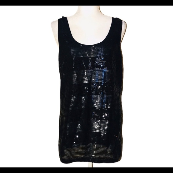 Calvin Klein Tops - Calvin Klein Sequin Racerback Tank Top size Large